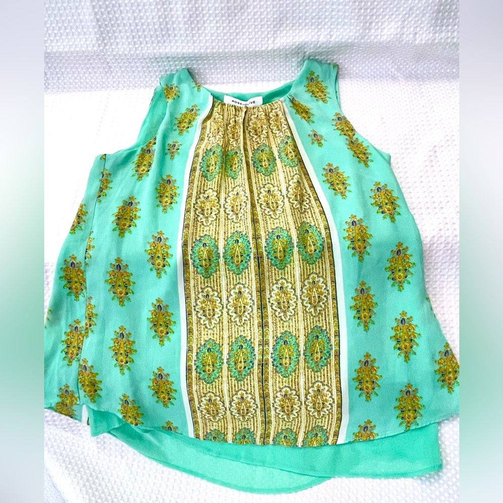 Rose + olive small top